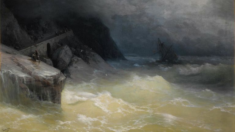 I.Aivazovsky, Shipwreck off the Black Sea Coast