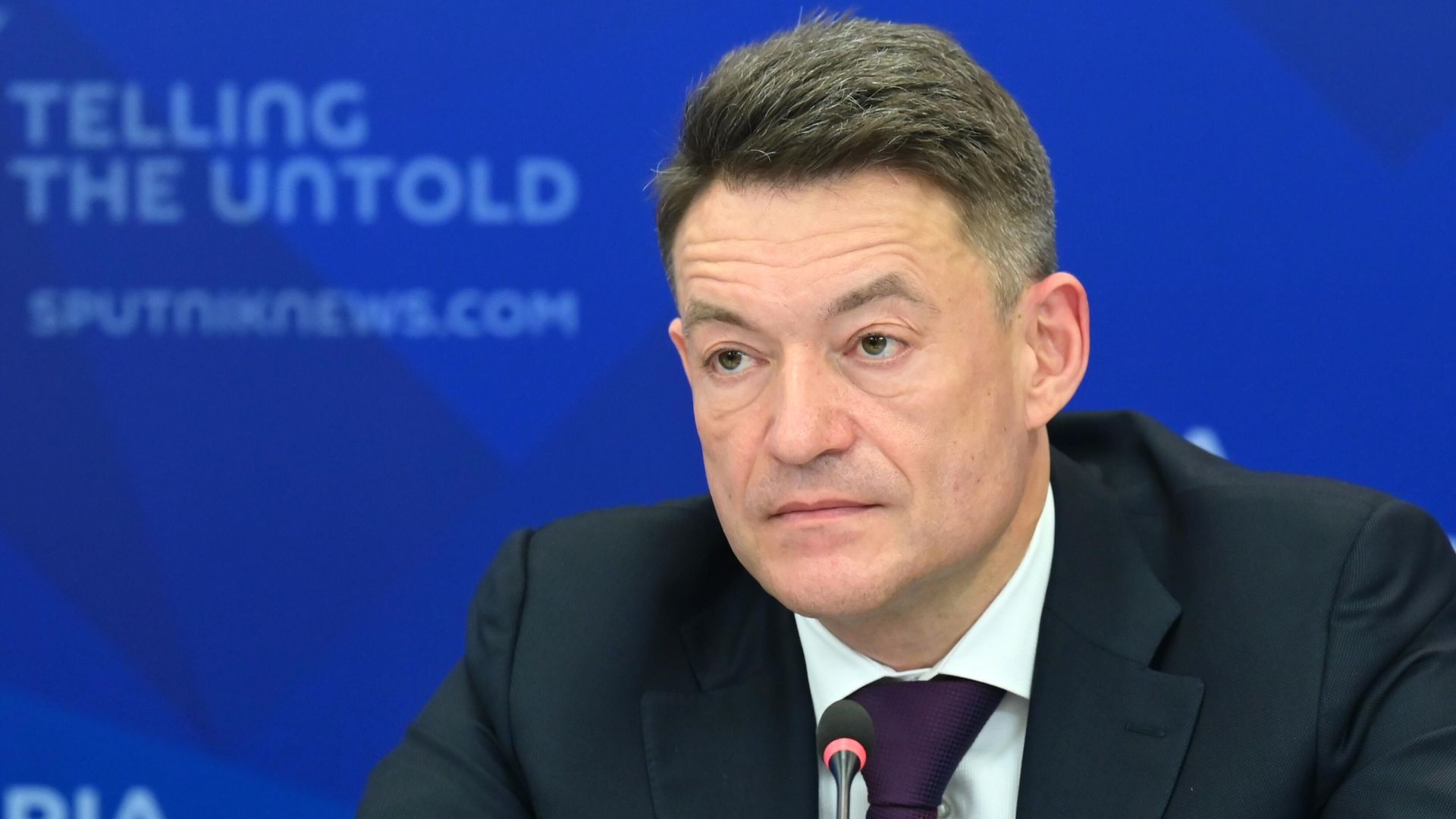 Андрей Каприн во время онлайн-конференции в Международном мультимедийном пресс-центре МИА Россия сегодня - РИА Новости, 1920, 05.04.2021