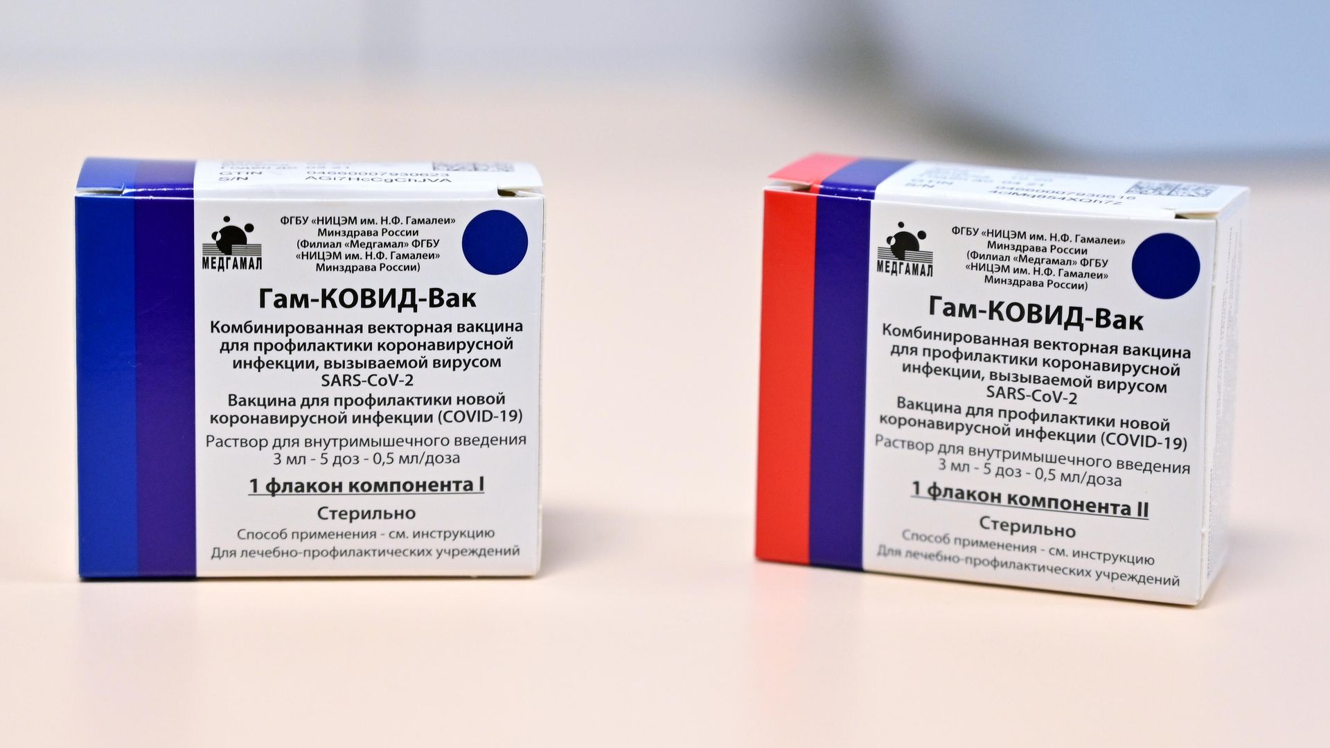Упаковки с вакциной от коронавируса Гам-Ковид-Вак Упаковки с вакциной от коронавируса Гам-Ковид-Вак - РИА Новости, 1920, 20.01.2021