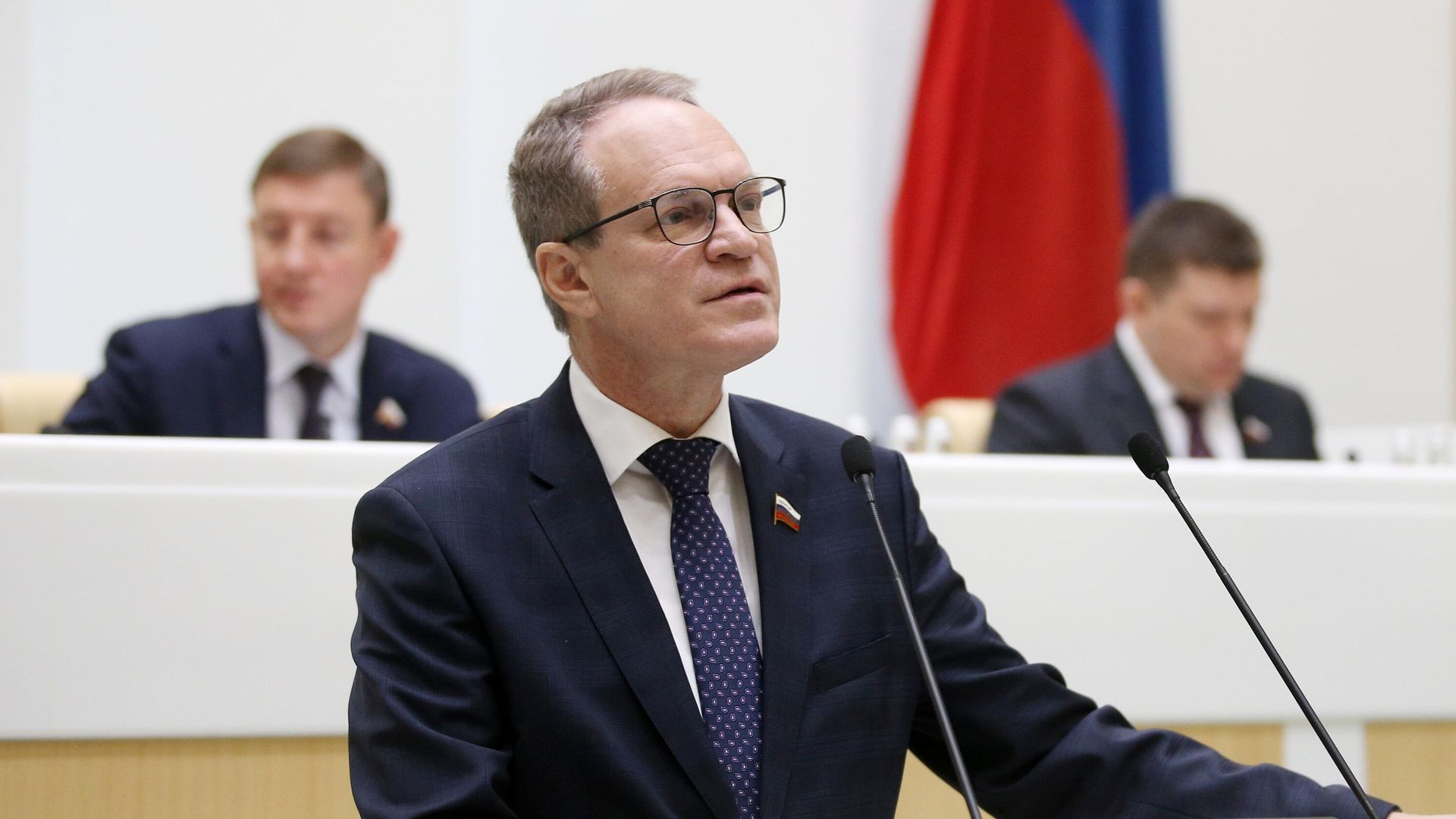 Заместитель председателя комитета Совета Федерации РФ по конституционному законодательству и государственному строительству Александр Башкин Заместитель председателя комитета Совета Федерации РФ по конституционному законодательству и государственному строительству Александр Башкин - РИА Новости, 1920, 20.09.2023
