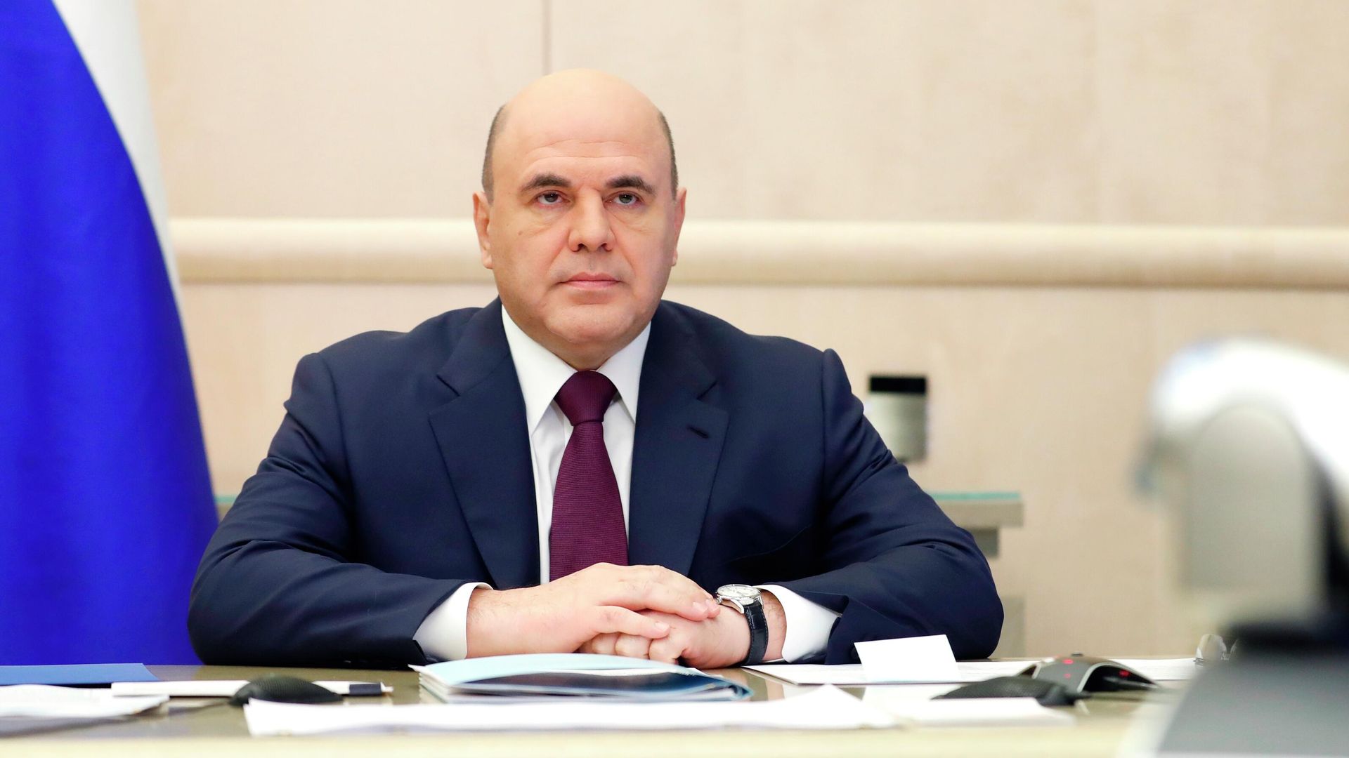 Председатель правительства РФ Михаил Мишустин проводит в режиме видеоконференции совещание с вице-премьерами РФ Председатель правительства РФ Михаил Мишустин проводит в режиме видеоконференции совещание с вице-премьерами РФ - РИА Новости, 1920, 08.01.2021