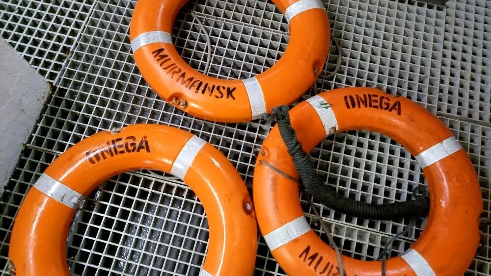 Спасательные круги с затонувшего рыболовного судна Онега, обнаруженные в ходе поисковой операции в Баренцевом море Спасательные круги с затонувшего рыболовного судна Онега, обнаруженные в ходе поисковой операции в Баренцевом море - РИА Новости, 1920, 31.12.2020