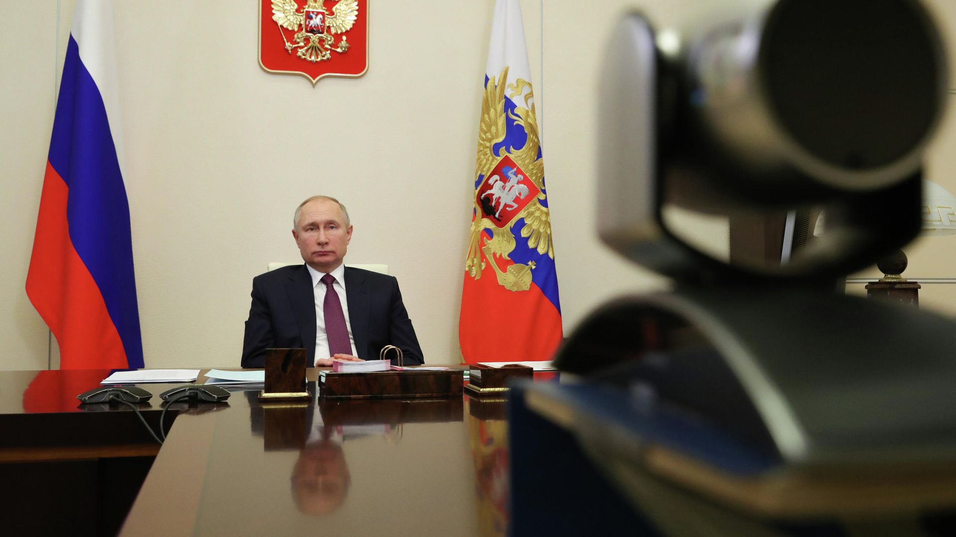 Президент РФ Владимир Путин провел совещание по вопросам социальной защиты населения Президент РФ Владимир Путин провел совещание по вопросам социальной защиты населения - РИА Новости, 1920, 05.01.2021