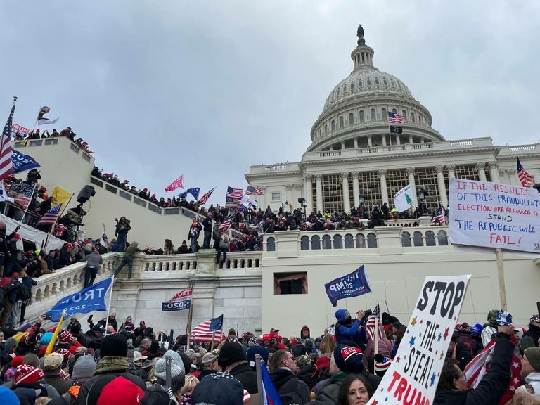 Акция протеста сторонников Д. Трампа в Вашингтоне Акция протеста сторонников Д. Трампа в Вашингтоне