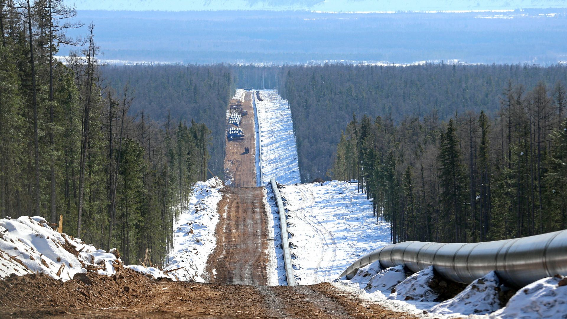 Строительство газопровода Сила Сибири Строительство газопровода Сила Сибири - РИА Новости, 1920, 08.01.2022