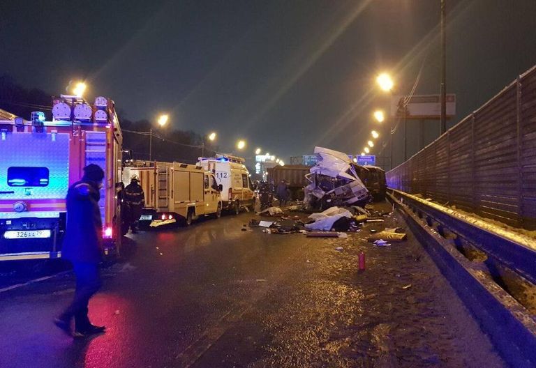 ДТП с военными автобусами в Подмосковье ДТП с военными автобусами в Подмосковье