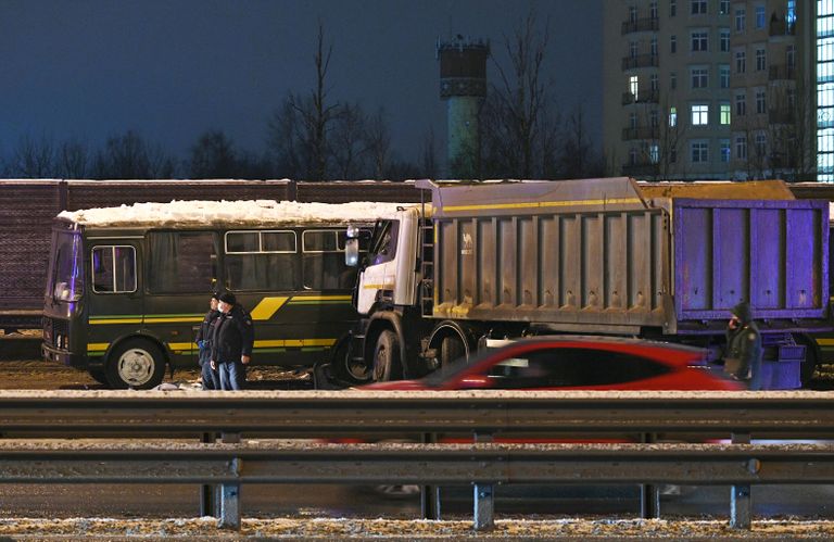 ДТП с военными автобусами в Подмосковье ДТП с военными автобусами в Подмосковье