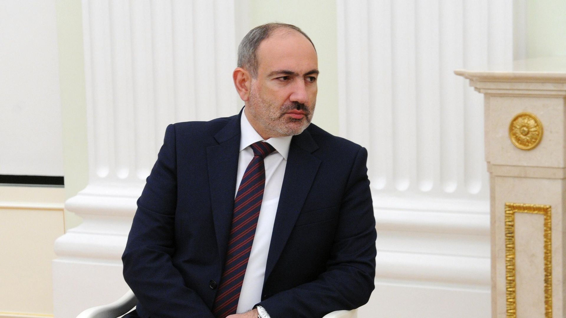 Премьер-министр Армении Никол Пашинян во время двухсторонней встречи с президентом РФ Владимиром Путиным в Кремле - РИА Новости, 1920, 07.04.2021