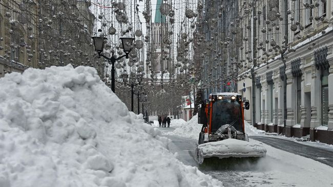 Снегопад в Москве