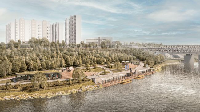 Проект благоустройства набережной Москвы-реки в районе Москворечье-Сабурово