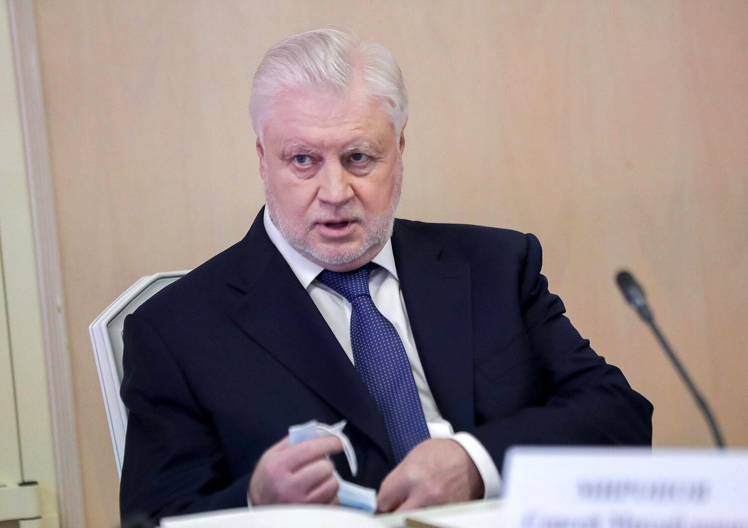 Руководитель фракции политической партии Справедливая Россия в Государственной Думе РФ Сергей Миронов Руководитель фракции политической партии Справедливая Россия в Государственной Думе РФ Сергей Миронов - РИА Новости, 1920, 20.01.2021