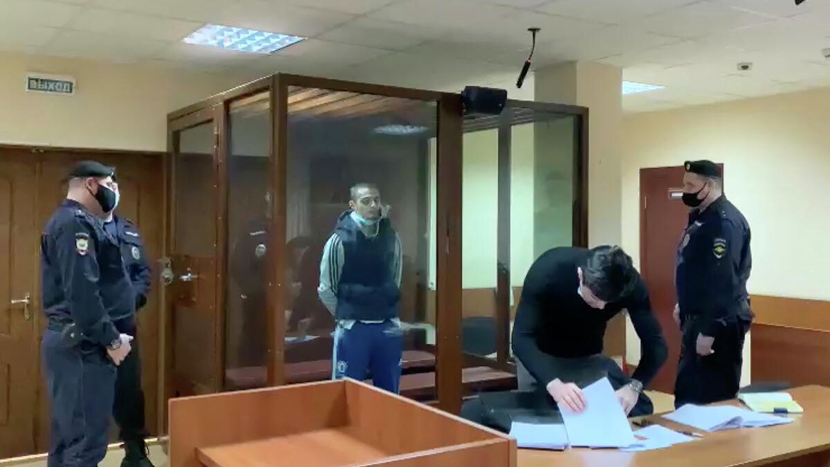 Сайд-Мухамад Джумаев в суде. Кадр видео Сайд-Мухамад Джумаев в суде. Кадр видео - РИА Новости, 1920, 19.08.2021