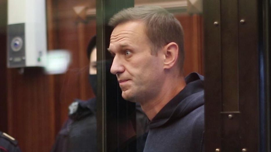 Алексей Навальный на заседании Московского городского суд. Кадр видео Алексей Навальный на заседании Московского городского суд. Кадр видео - РИА Новости, 1920, 03.02.2021