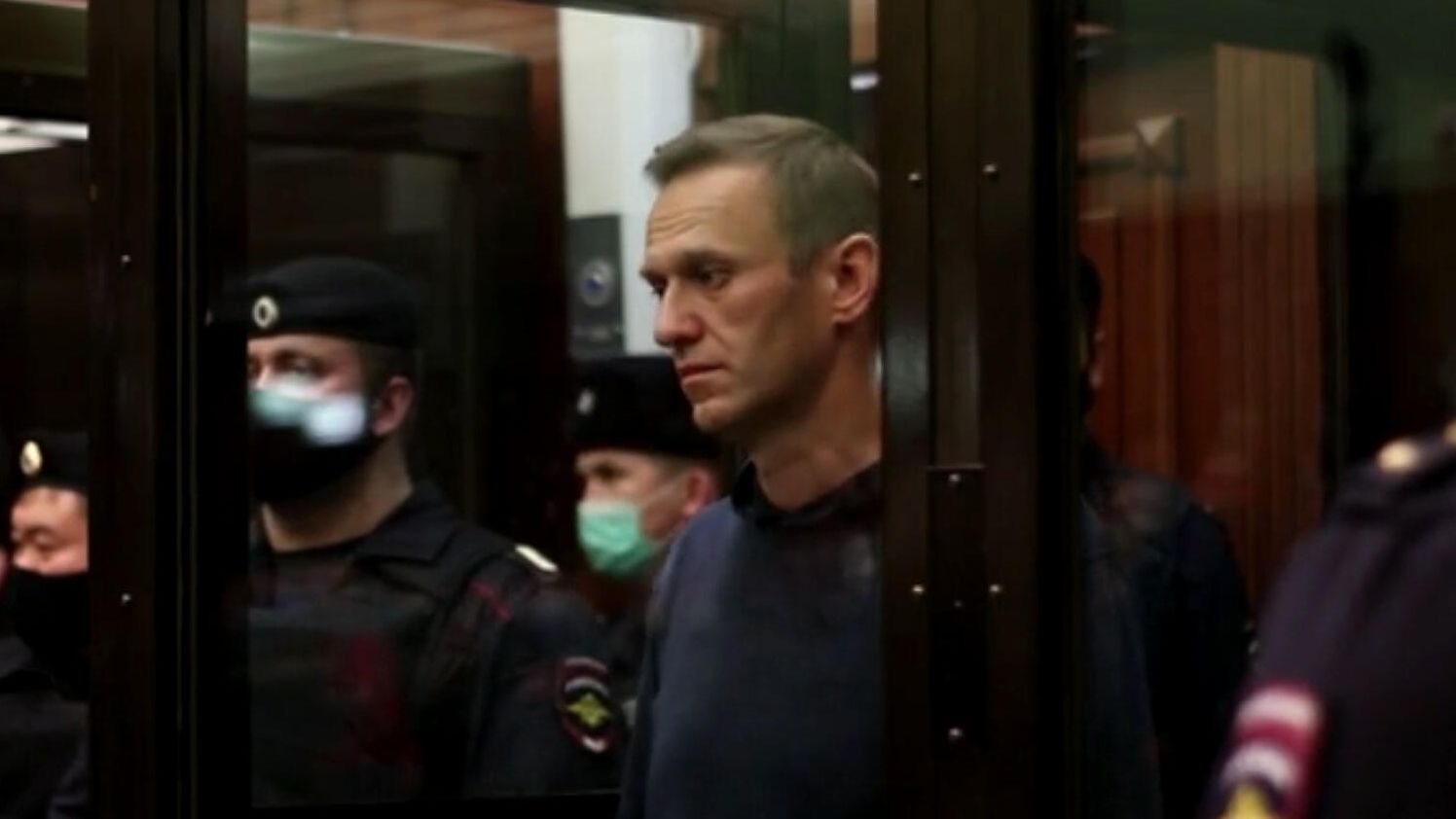Оглашение приговора Алексею Навальному в Московском городском суде. Кадр видео Оглашение приговора Алексею Навальному в Московском городском суде. Кадр видео - РИА Новости, 1920, 12.02.2021