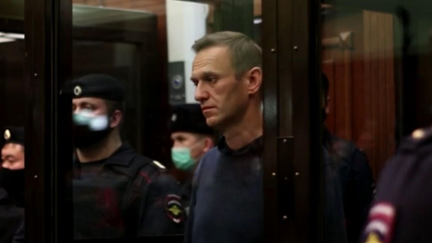 Оглашение приговора Алексею Навальному в Московском городском суде. Кадр видео - РИА Новости, 1920, 03.02.2021