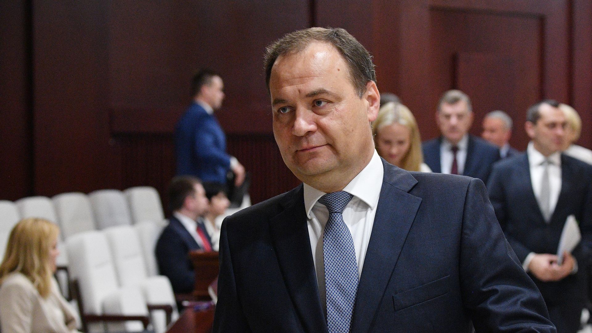 Председатель правительства Белоруссии Роман Головченко на заседании Палаты представителей парламента Председатель правительства Белоруссии Роман Головченко на заседании Палаты представителей парламента - РИА Новости, 1920, 06.06.2021