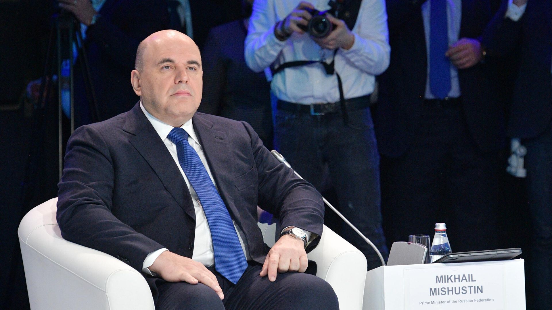 Председатель правительства РФ Михаил Мишустин принимает участие в пленарной сессии форума Digital Almaty 2021 Председатель правительства РФ Михаил Мишустин принимает участие в пленарной сессии форума Digital Almaty 2021 - РИА Новости, 1920, 05.02.2021