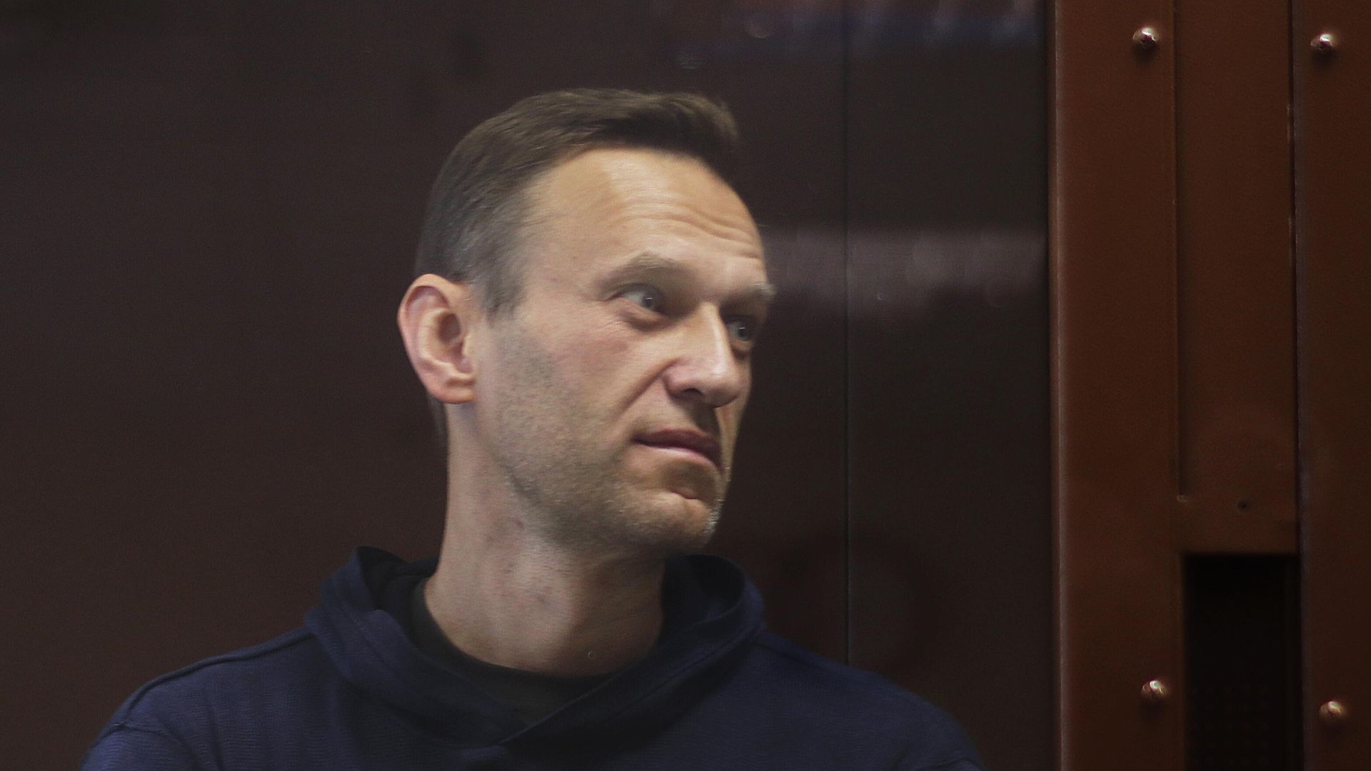 Алексей Навальный в зале Бабушкинского районного суда Алексей Навальный в зале Бабушкинского районного суда - РИА Новости, 1920, 17.02.2021