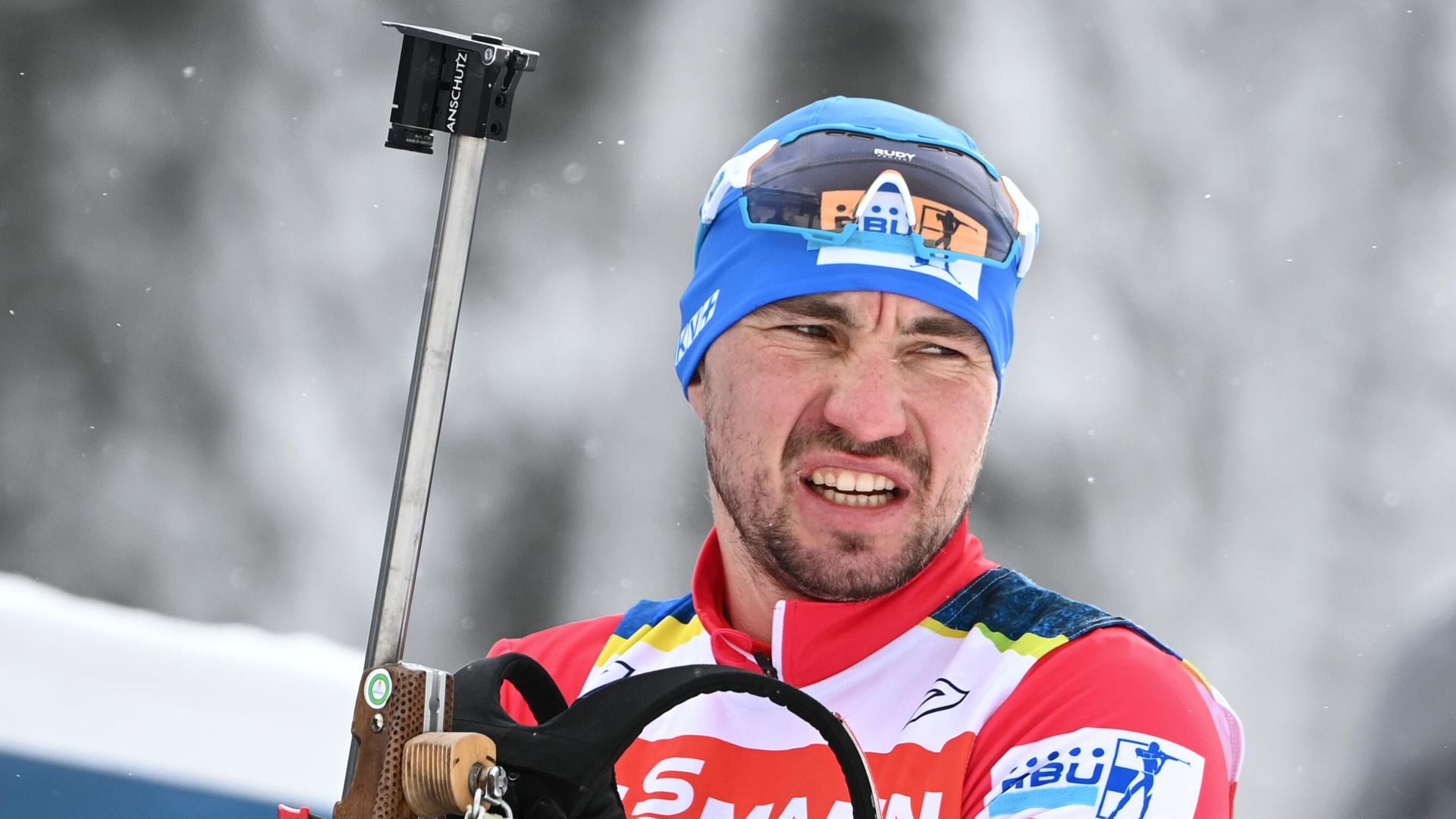 Александр Логинов (Россия) на тренировке во время чемпионата мира по биатлону в словенской Поклюке. Александр Логинов (Россия) на тренировке во время чемпионата мира по биатлону в словенской Поклюке. - РИА Новости, 1920, 16.10.2021