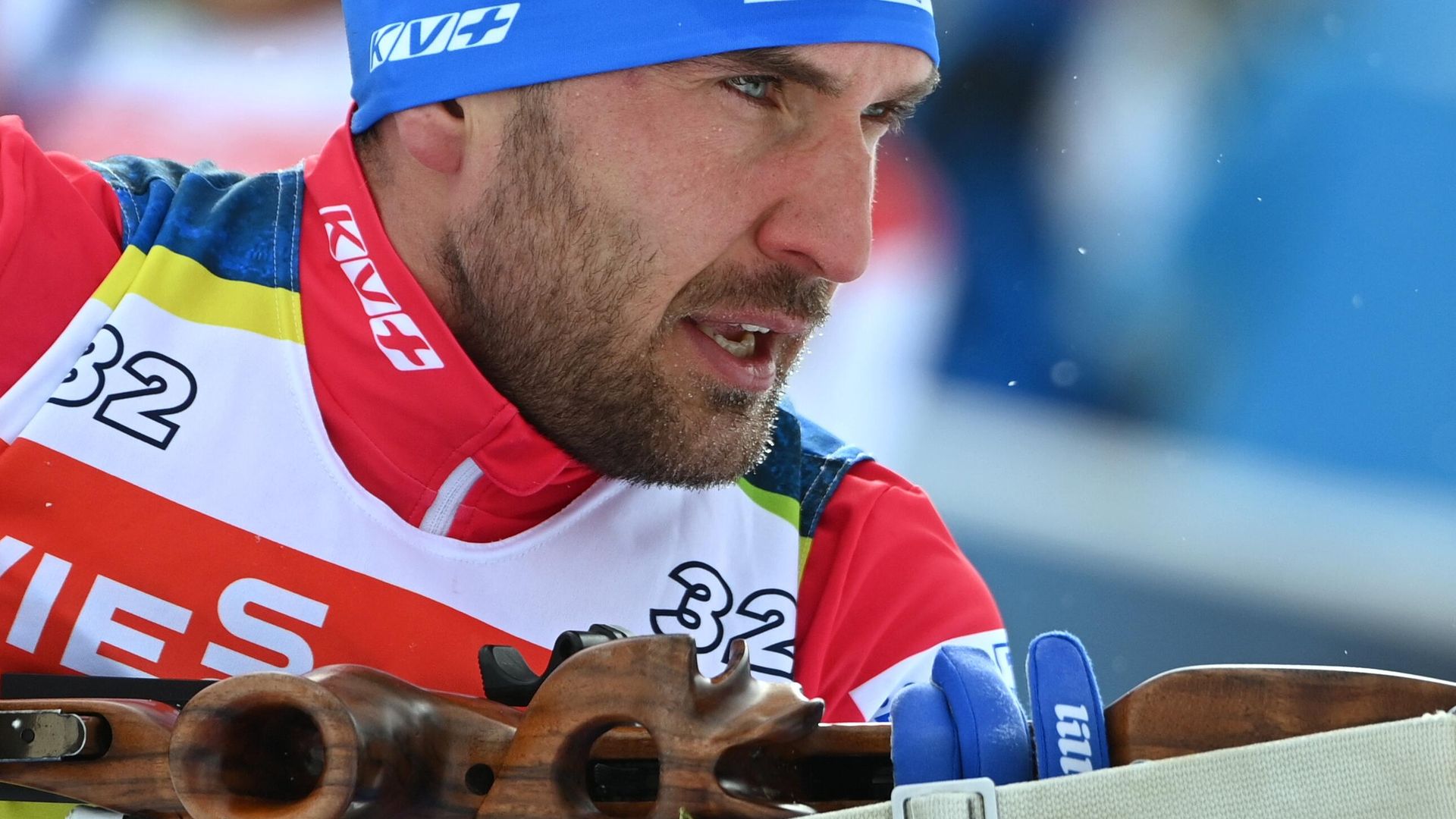 Евгений Гараничев (Россия) на тренировке во время чемпионата мира по биатлону в словенской Поклюке. Евгений Гараничев (Россия) на тренировке во время чемпионата мира по биатлону в словенской Поклюке. - РИА Новости, 1920, 13.01.2022
