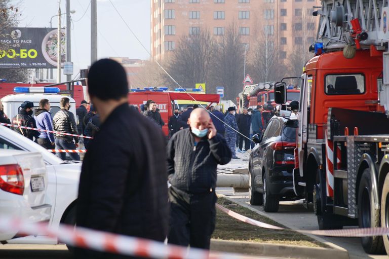 Ситуация на месте взрыва в супермаркете на улице Гагкаева во Владикавказе Ситуация на месте взрыва в супермаркете на улице Гагкаева во Владикавказе
