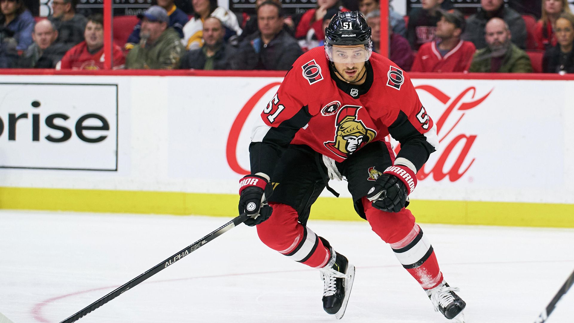 OTTAWA, ON - FEBRUARY 18: Artem Anisimov #51 of the Ottawa Senators skates against the Buffalo Sabres at Canadian Tire Centre on February 18, 2020 in Ottawa, Ontario, Canada. Jana Chytilova/Freestyle Photography/Getty Images/AFP OTTAWA, ON - FEBRUARY 18: Artem Anisimov #51 of the Ottawa Senators skates against the Buffalo Sabres at Canadian Tire Centre on February 18, 2020 in Ottawa, Ontario, Canada. Jana Chytilova/Freestyle Photography/Getty Images/AFP - РИА Новости, 1920, 13.02.2021