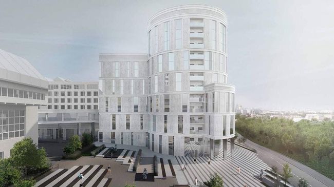 Проект здания МИСиС рядом с Парком Горького  в Москве