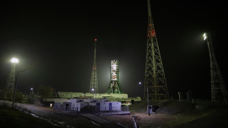 Запуск РН Союз-2-1а с грузовым кораблем Прогресс МС-16 с космодрома Байконур Запуск РН Союз-2-1а с грузовым кораблем Прогресс МС-16 с космодрома Байконур