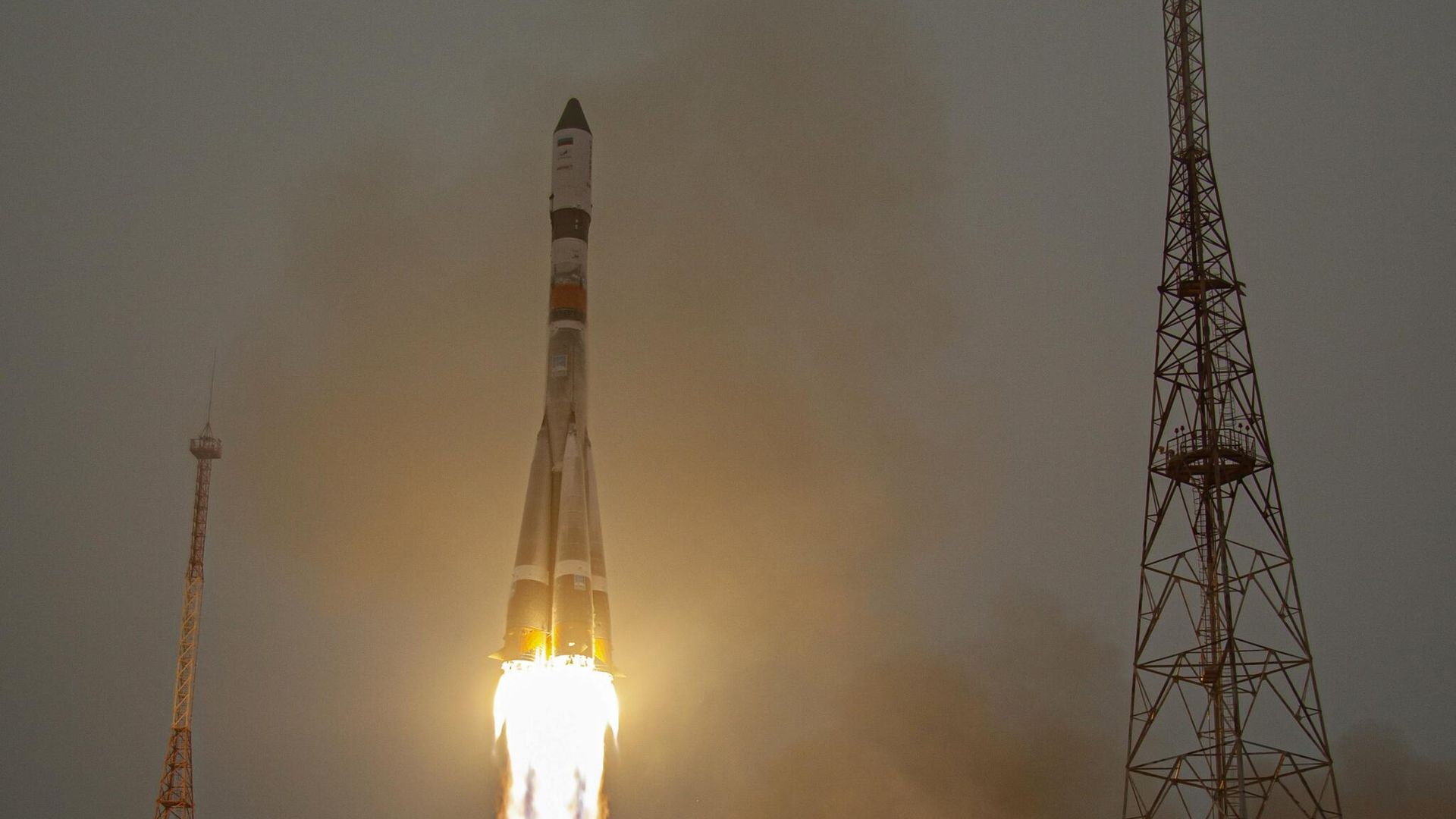 Запуск РН Союз-2-1а с грузовым кораблем Прогресс МС-16 с космодрома Байконур Запуск РН Союз-2-1а с грузовым кораблем Прогресс МС-16 с космодрома Байконур - РИА Новости, 1920, 17.02.2021