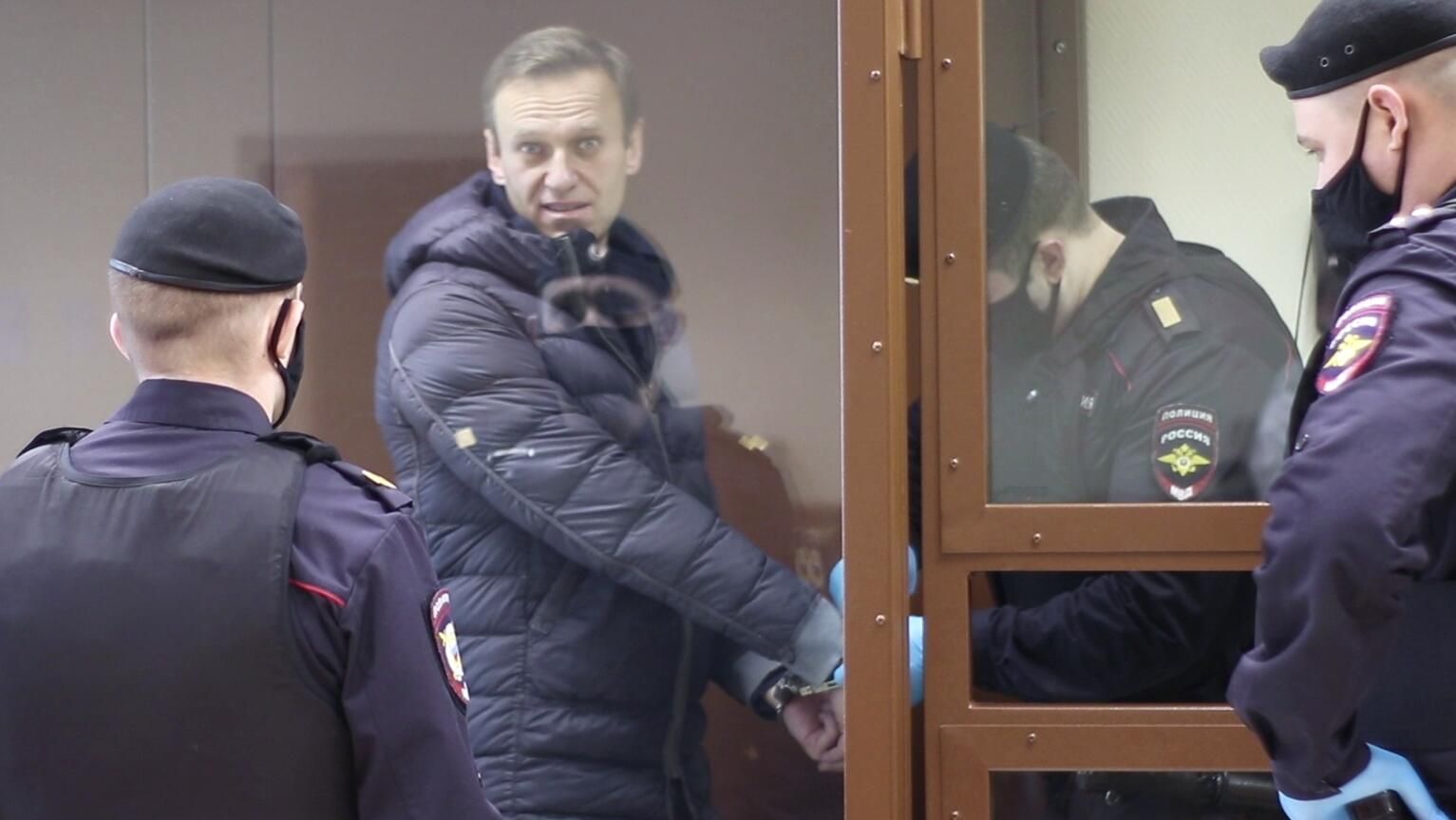 Алексей Навальный в зале Бабушкинского районного суда Алексей Навальный в зале Бабушкинского районного суда - РИА Новости, 1920, 16.02.2021