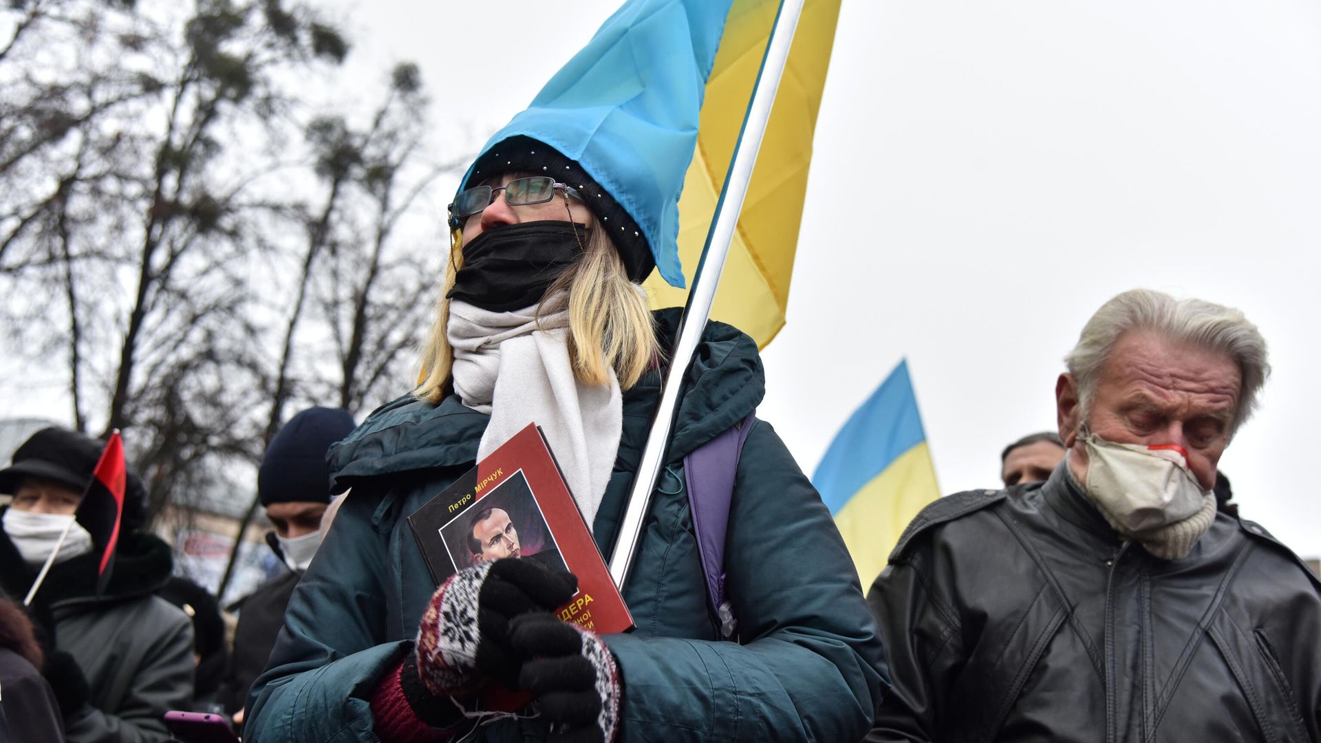 Участники митинга, приуроченного к 112 годовщине со дня рождения Степана Бандеры, во Львове Участники митинга, приуроченного к 112 годовщине со дня рождения Степана Бандеры, во Львове - РИА Новости, 1920, 09.01.2025