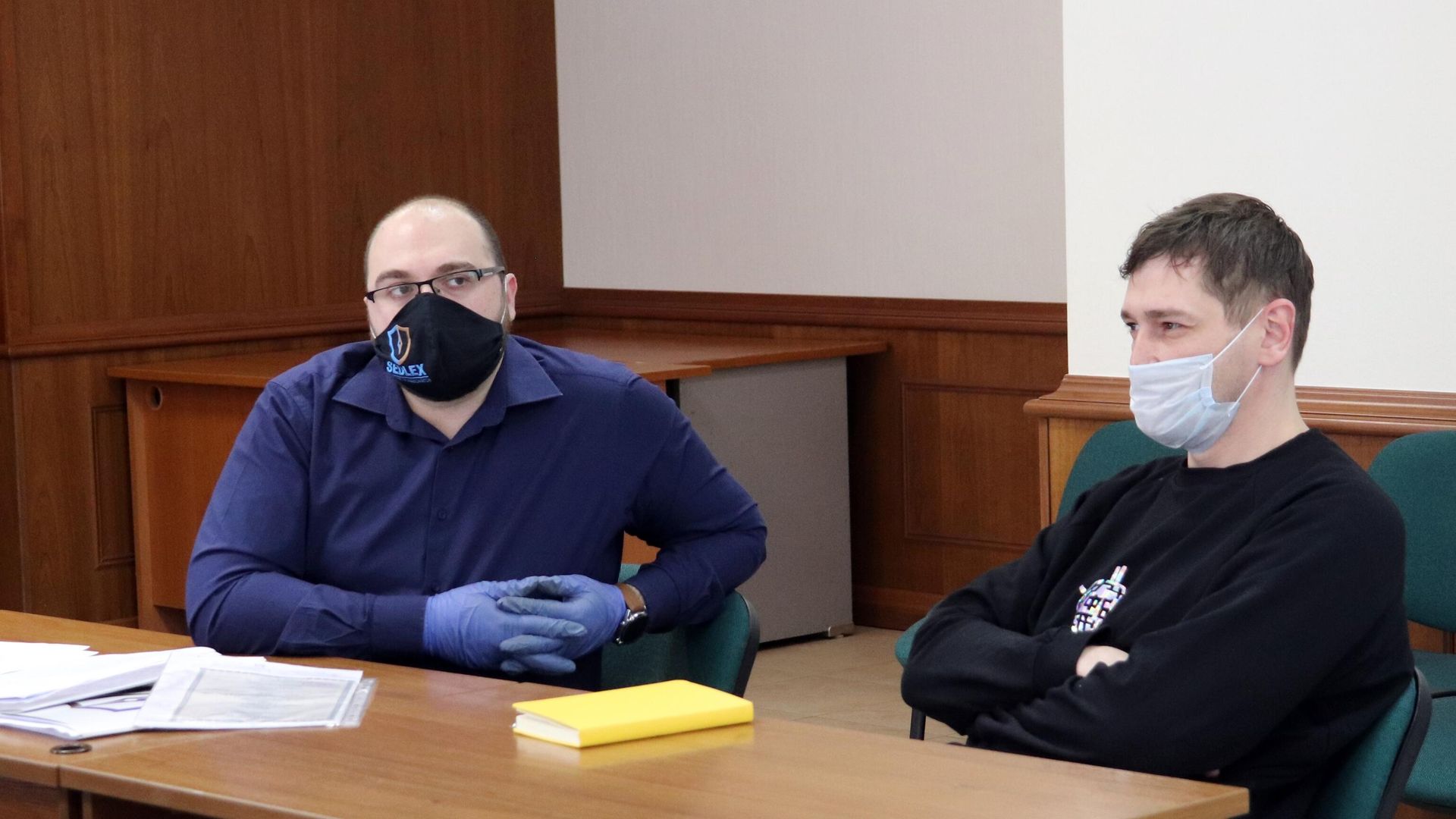 Олег Навальный в зале заседаний Московского городского суда Олег Навальный в зале заседаний Московского городского суда - РИА Новости, 1920, 18.02.2021