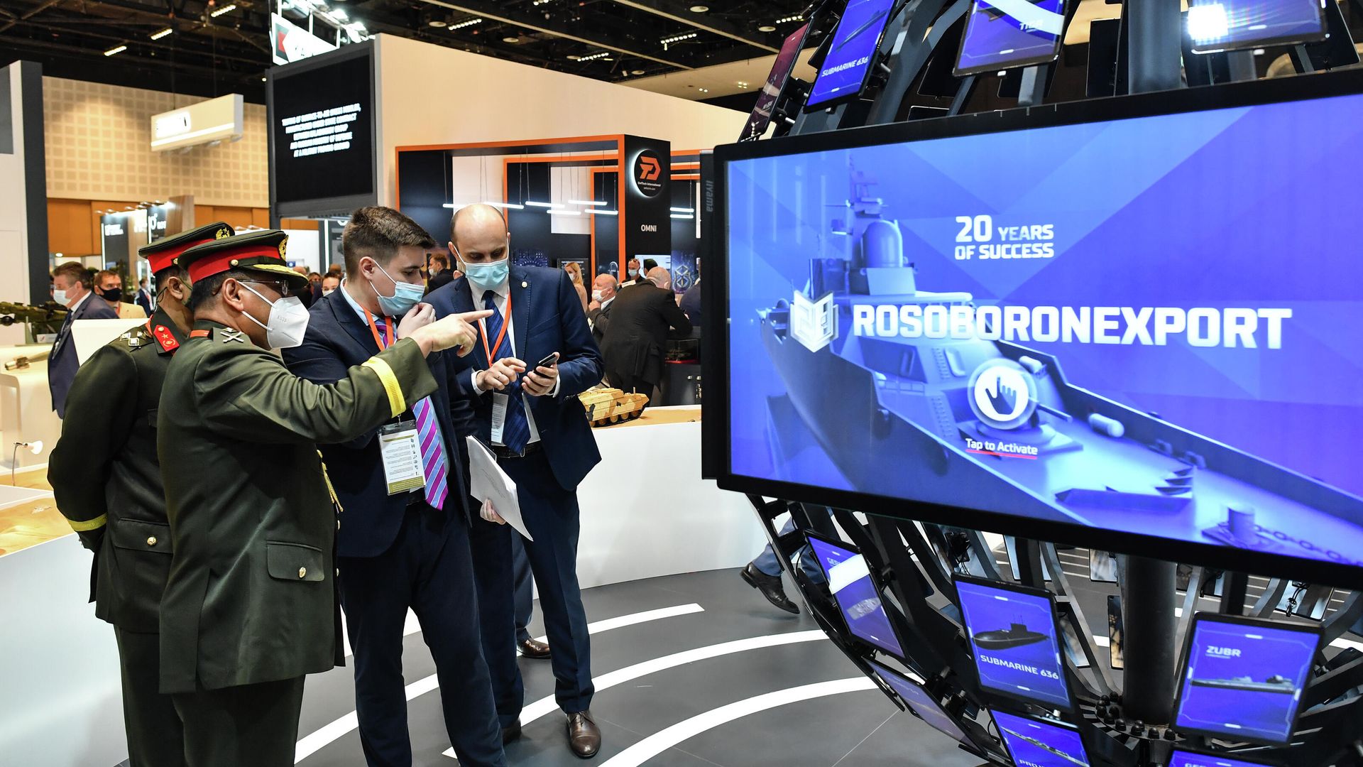 Стенд Рособоронэкспорта на выставке оборонной промышленности IDEX-2021 в Абу-Даби Стенд Рособоронэкспорта на выставке оборонной промышленности IDEX-2021 в Абу-Даби - РИА Новости, 1920, 22.02.2021