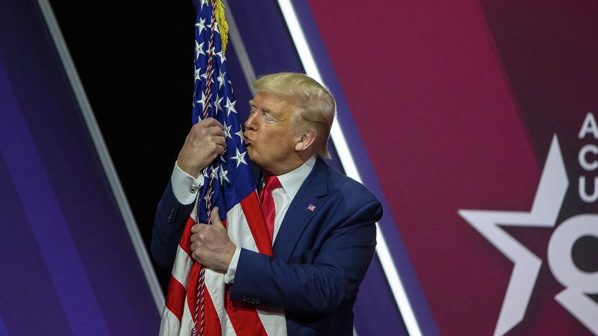 Дональд Трамп на ежегодной конференции консервативных кругов Республиканской партии США Дональд Трамп на ежегодной конференции консервативных кругов Республиканской партии США - РИА Новости, 1920, 27.02.2021