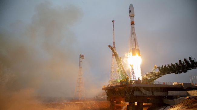 Запуск ракеты-носителя Союз-2.1б