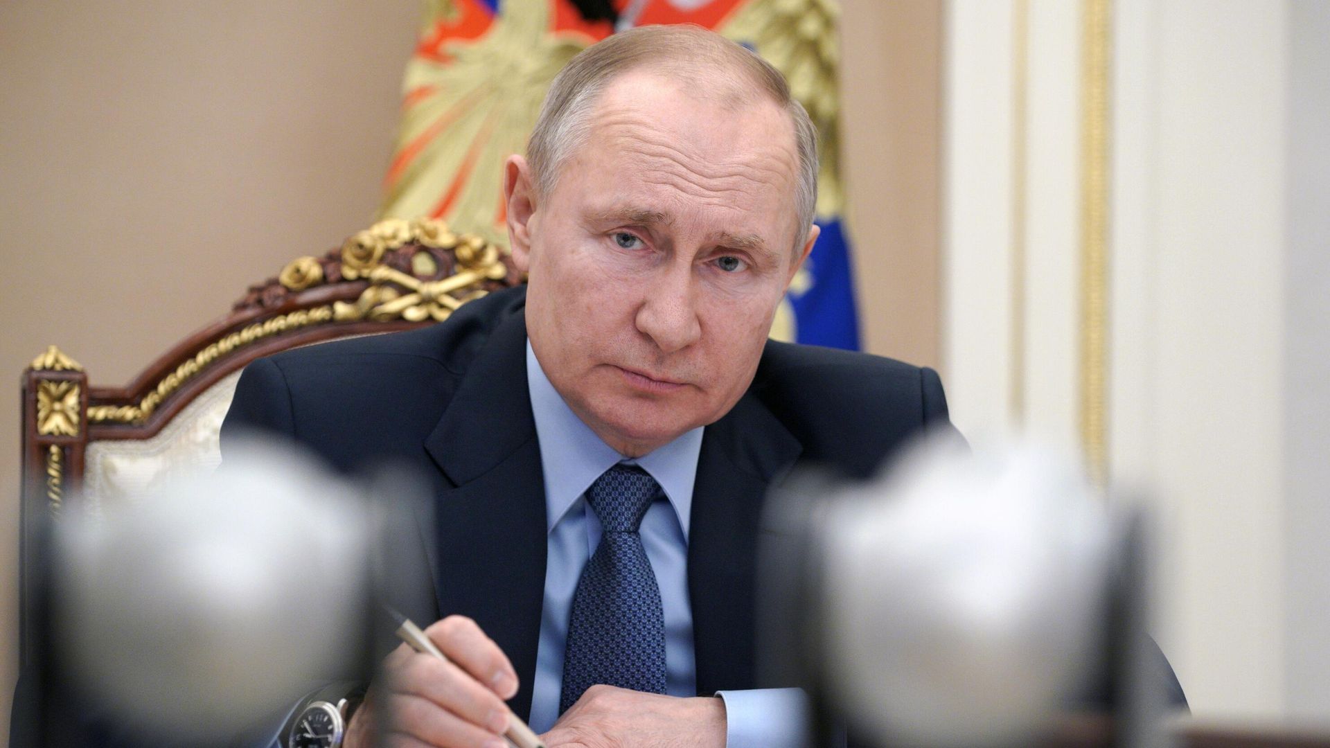 Президент РФ Владимир Путин проводит в режиме видеоконференции совещание по вопросам развития угольной отрасли Президент РФ Владимир Путин проводит в режиме видеоконференции совещание по вопросам развития угольной отрасли - РИА Новости, 1920, 06.03.2021
