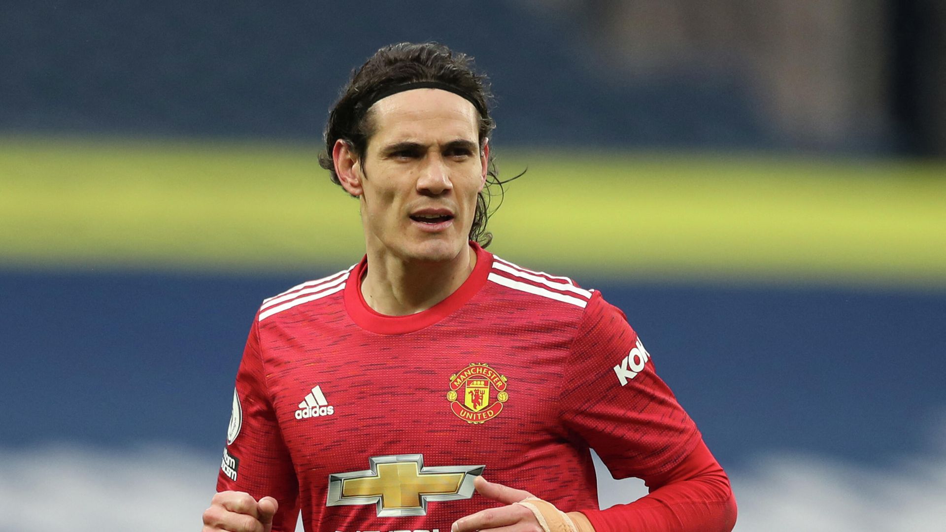 Manchester United's Uruguayan striker Edinson Cavani plays during the English Premier League football match between West Bromwich Albion and Manchester United at The Hawthorns stadium in West Bromwich, central England, on February 14, 2021. (Photo by Naomi Baker / POOL / AFP) / RESTRICTED TO EDITORIAL USE. No use with unauthorized audio, video, data, fixture lists, club/league logos or 'live' services. Online in-match use limited to 120 images. An additional 40 images may be used in extra time. No video emulation. Social media in-match use limited to 120 images. An additional 40 images may be used in extra time. No use in betting publications, games or single club/league/player publications. /  - РИА Новости, 1920, 02.03.2021