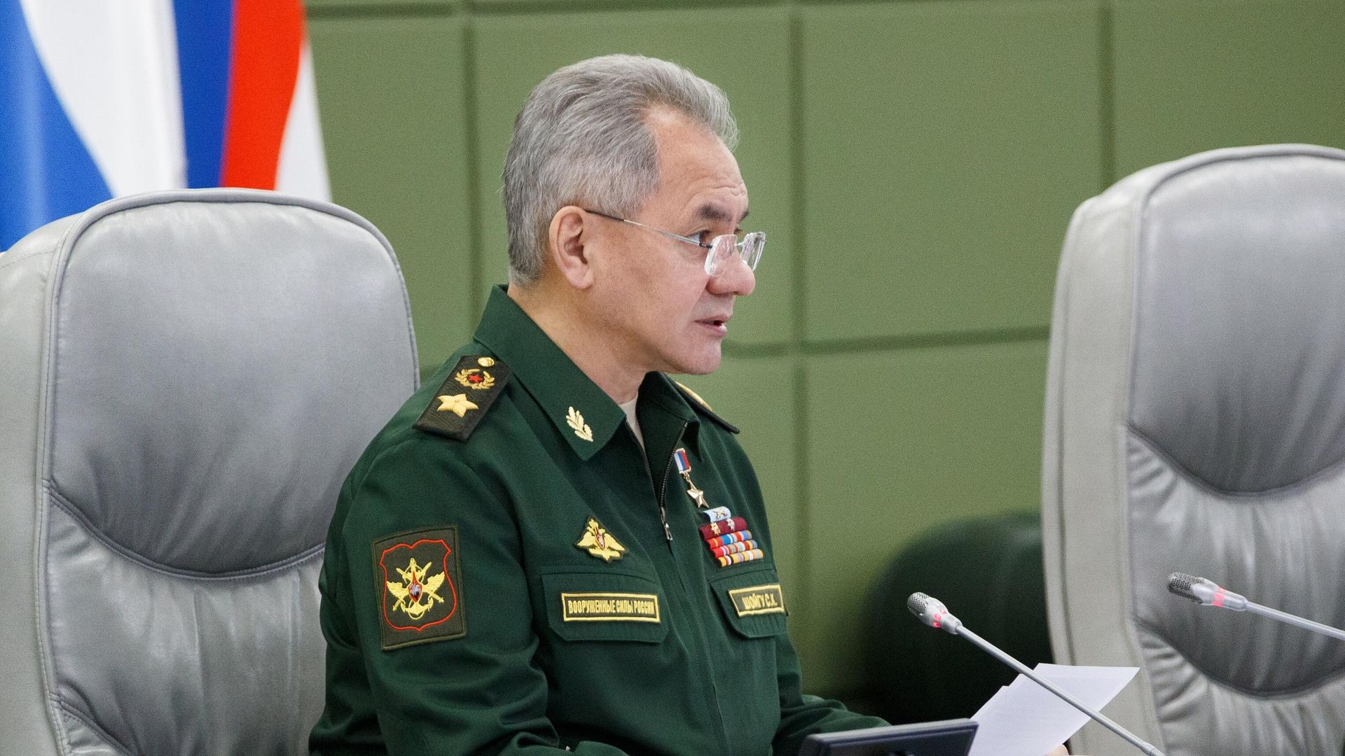 Министр обороны РФ Сергей Шойгу проводит селекторное совещание в Национальном центре управления обороной РФ Министр обороны РФ Сергей Шойгу проводит селекторное совещание в Национальном центре управления обороной РФ - РИА Новости, 1920, 01.06.2021