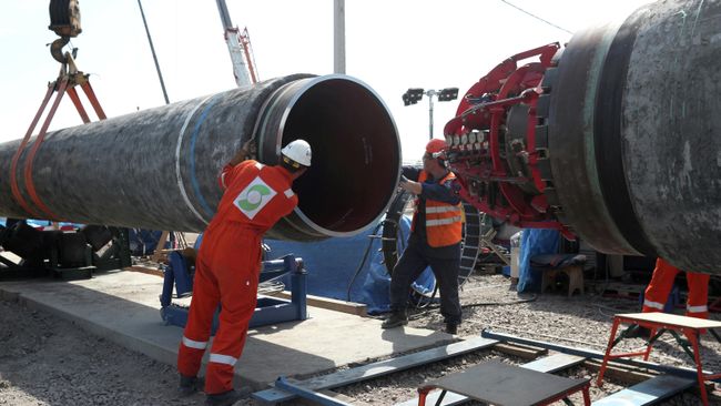Строительство газопровода Северный поток-2
