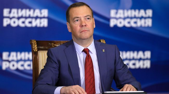 Председатель Всероссийской политической партии Единая Россия Дмитрий Медведев