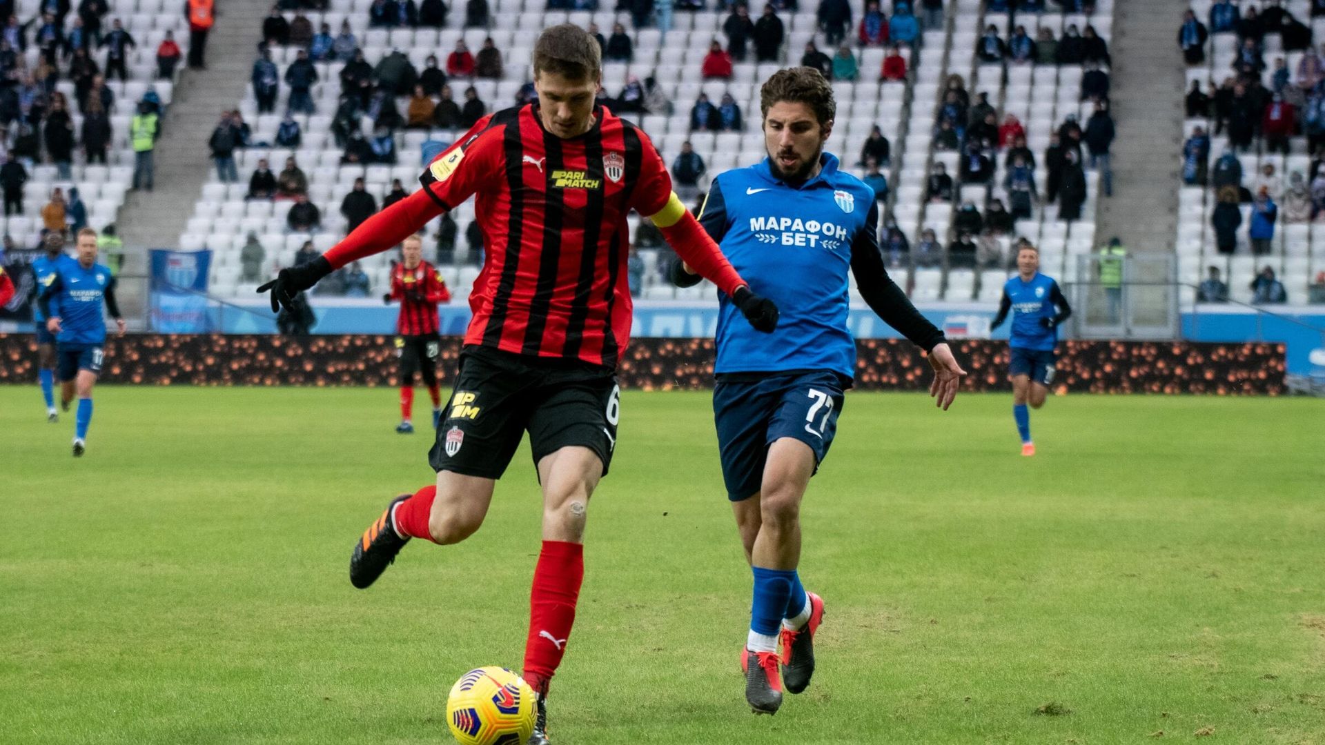 Игровой момент матча Ротор - Химки - РИА Новости, 1920, 06.03.2021