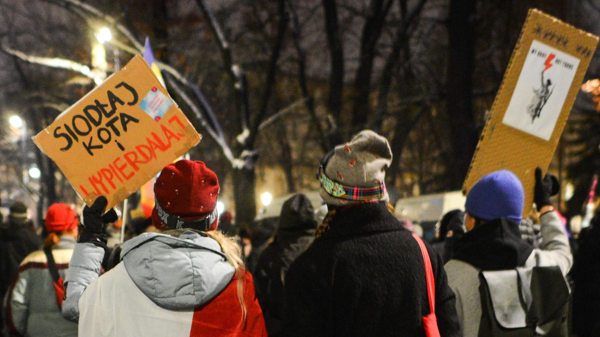 Участники акции протеста против ужесточения законодательства об абортах в Польше - РИА Новости, 1920, 08.03.2021