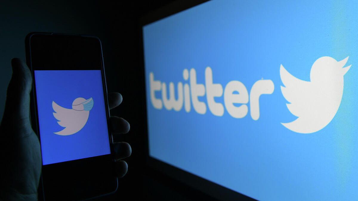 Логотип социальной сети Twitter Логотип социальной сети Twitter - РИА Новости, 1920, 11.03.2021