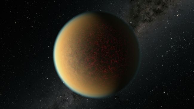 Художественное представление экзопланеты GJ 1132 b