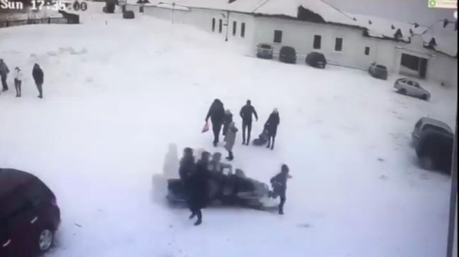 Кадр из видео с камеры наружного наблюдения в архитектурном заповеднике Остров - град Свияжск Кадр из видео с камеры наружного наблюдения в архитектурном заповеднике Остров - град Свияжск