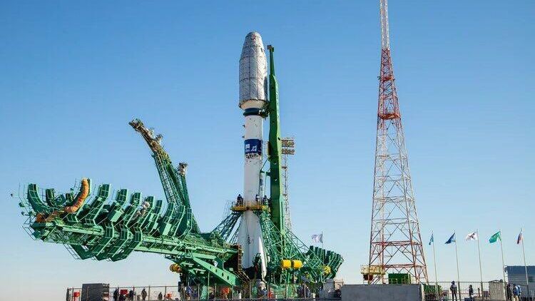 Ракета-носитель Союз-2.1а с разгонным блоком Фрегат на стартовой площадке космодрома Байконур Ракета-носитель Союз-2.1а с разгонным блоком Фрегат на стартовой площадке космодрома Байконур - РИА Новости, 1920, 20.03.2021