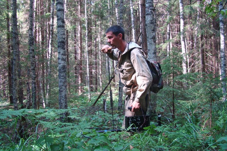 Сергей Шиянов во время полевых работ Сергей Шиянов во время полевых работ