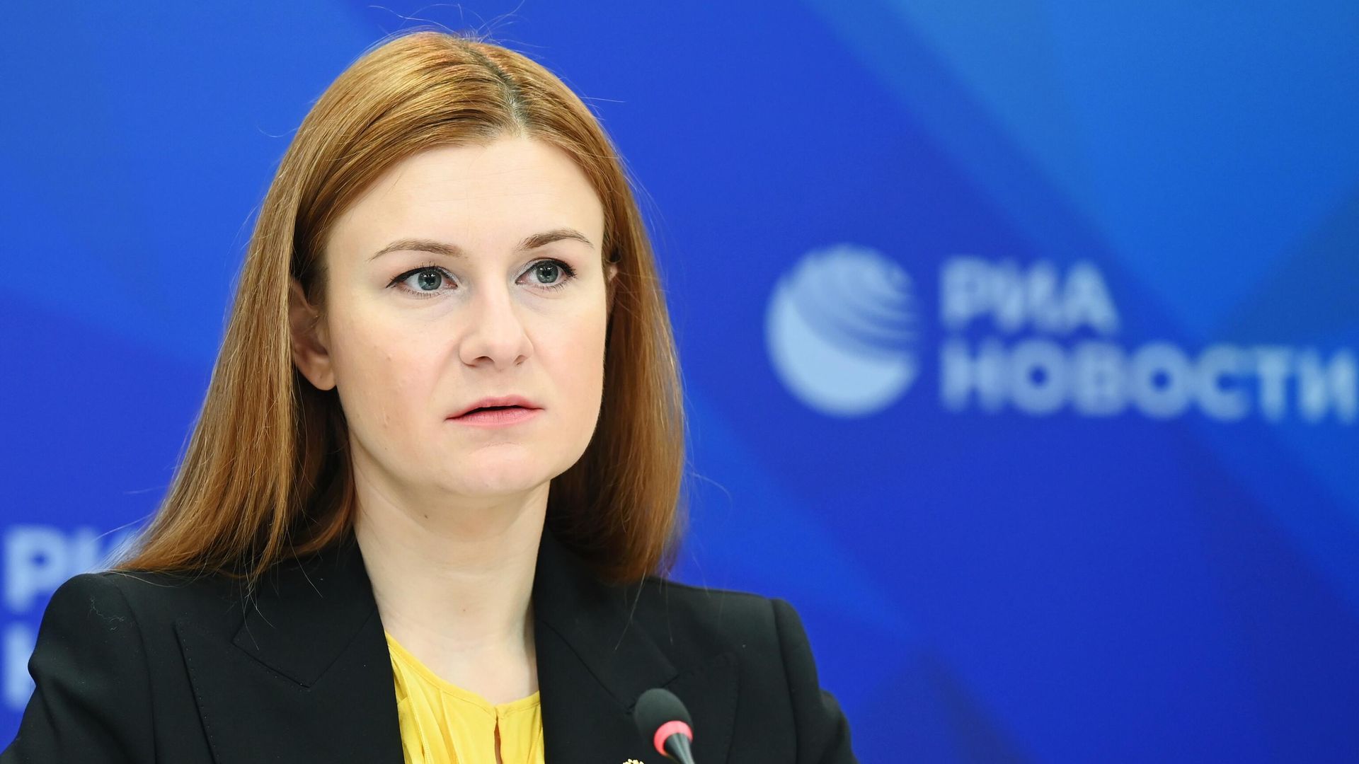 Мария Бутина во время презентации фонда Своих не бросаем в Международном мультимедийном пресс-центре МИА Россия сегодня - РИА Новости, 1920, 24.09.2021