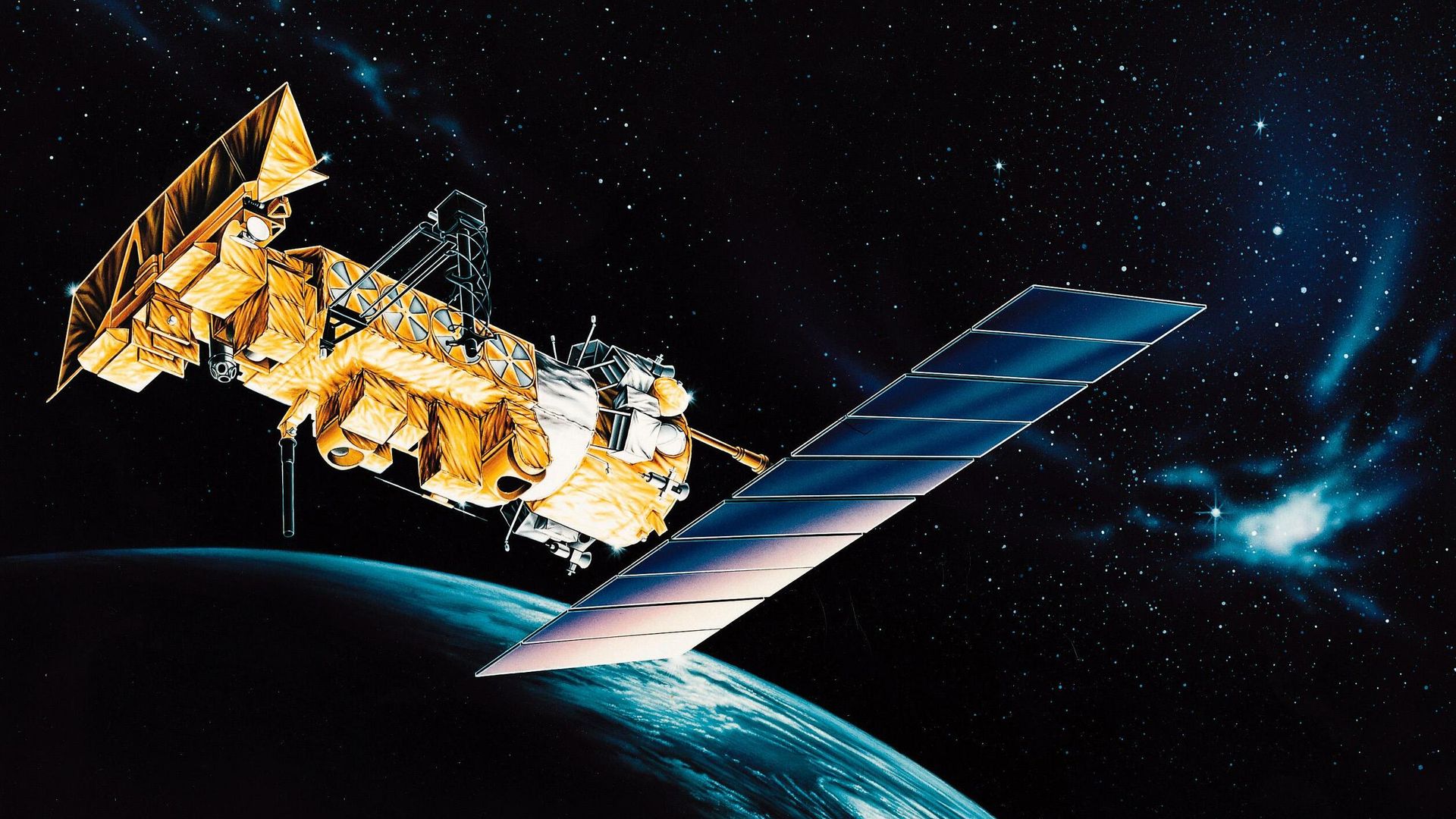 Американский метеорологический спутник NOAA 17 (NOAA-M) на орбите в представлении художника Американский метеорологический спутник NOAA 17 (NOAA-M) на орбите в представлении художника - РИА Новости, 1920, 19.03.2021