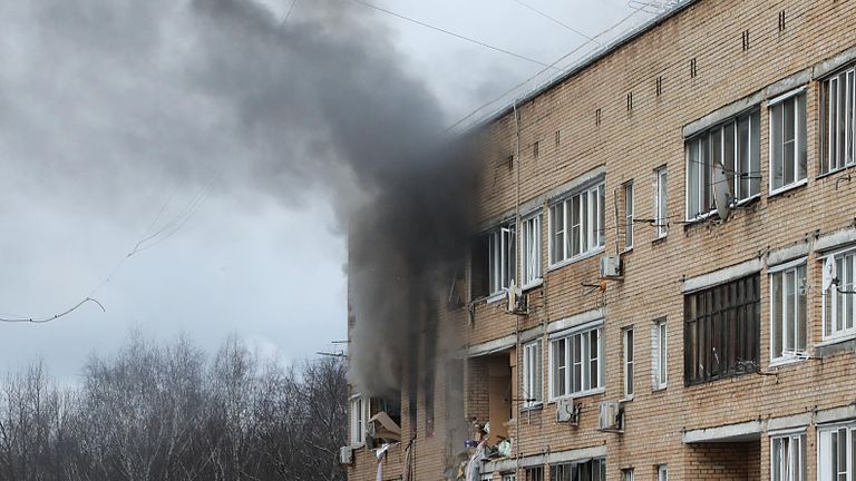 Последствия взрыва в жилом доме на улице Зеленой в Химках Последствия взрыва в жилом доме на улице Зеленой в Химках